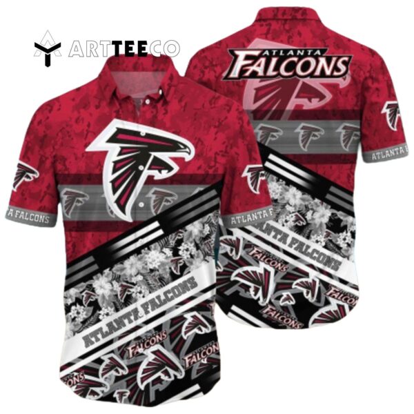 Atlanta Falcons Camo Summer Pattern Hawaiian Shirt 1