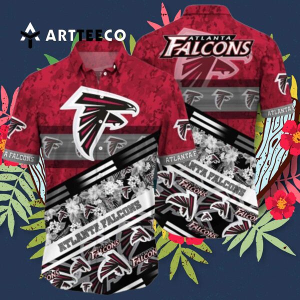 Atlanta Falcons Camo Summer Pattern Hawaiian Shirt 3