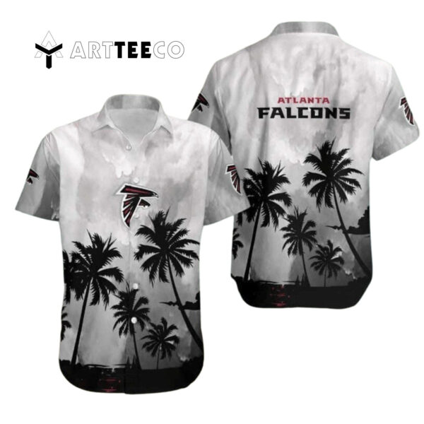 Atlanta Falcons Coconut Trees Beach Vacation Hawaiian Shirt 1