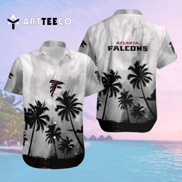 Atlanta Falcons Coconut Trees Beach Vacation Hawaiian Shirt 2