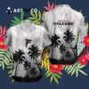 Atlanta Falcons Coconut Trees Beach Vacation Hawaiian Shirt 3