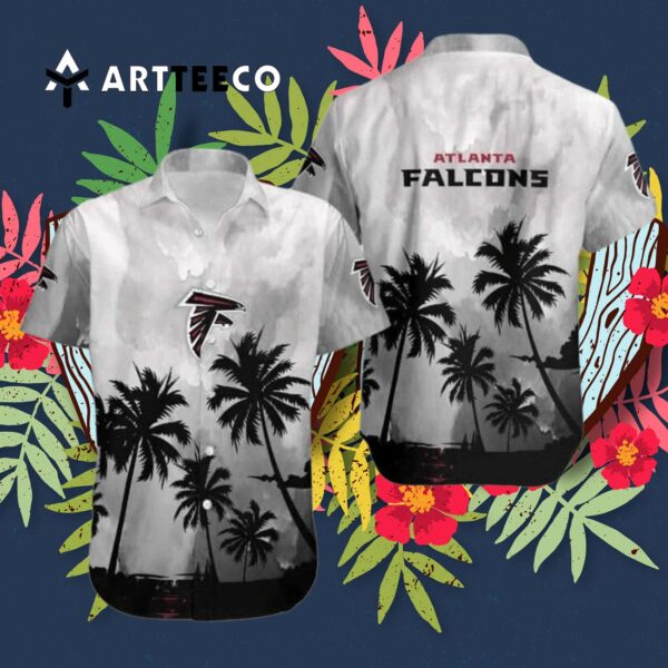 Atlanta Falcons Coconut Trees Beach Vacation Hawaiian Shirt 3