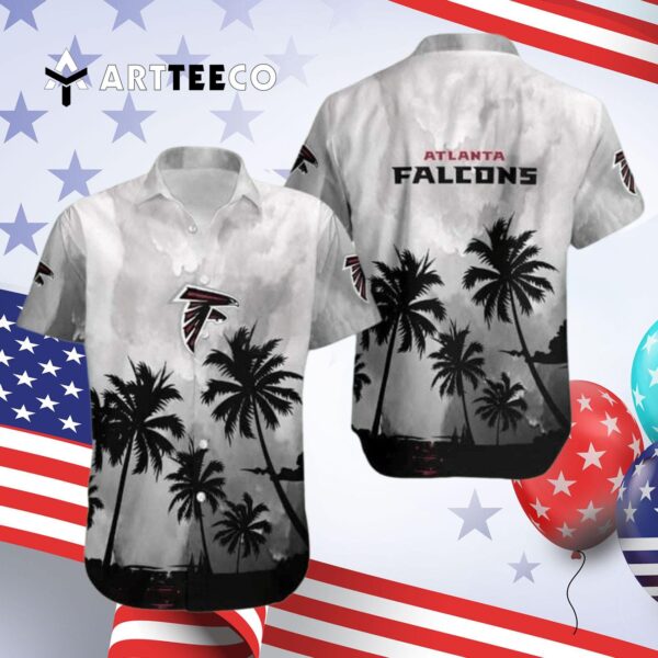 Atlanta Falcons Coconut Trees Beach Vacation Hawaiian Shirt 4
