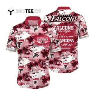 Atlanta Falcons Granpa Like A Granpa But Cooler Hawaiian Shirt 1