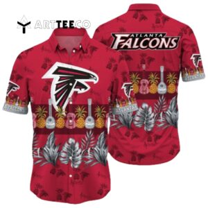 Atlanta Falcons Guitar Summer Pattern Hawaiian Shirt 1