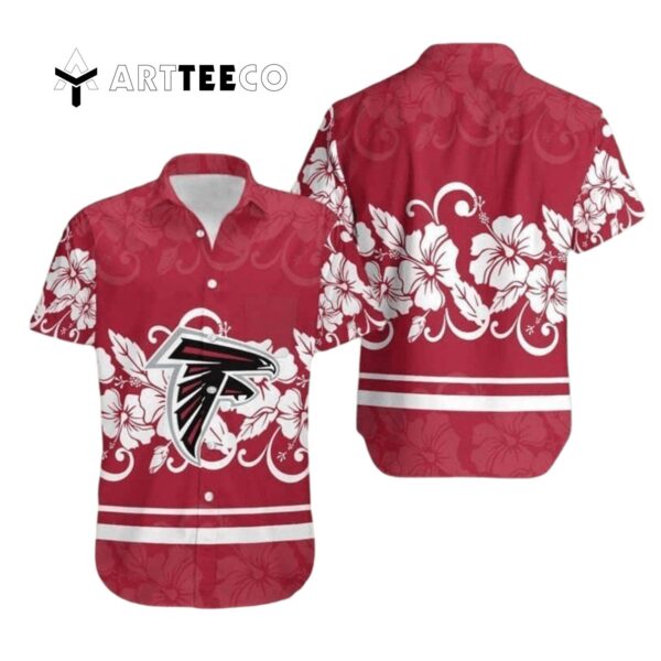 Atlanta Falcons Hibiscus Flowers Trendy Summer Gift Hawaiian Shirt 1
