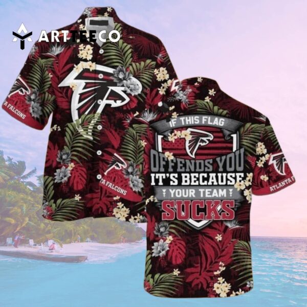 Atlanta Falcons If This Flag Offends You Hawaiian Shirt 2