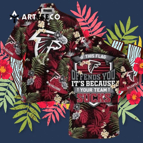 Atlanta Falcons If This Flag Offends You Hawaiian Shirt 3