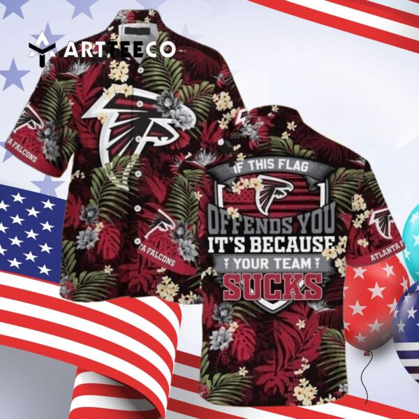 Atlanta Falcons If This Flag Offends You Hawaiian Shirt 4
