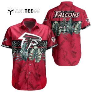 Atlanta Falcons Leaves Summer Pattern Hawaiian Shirt 1