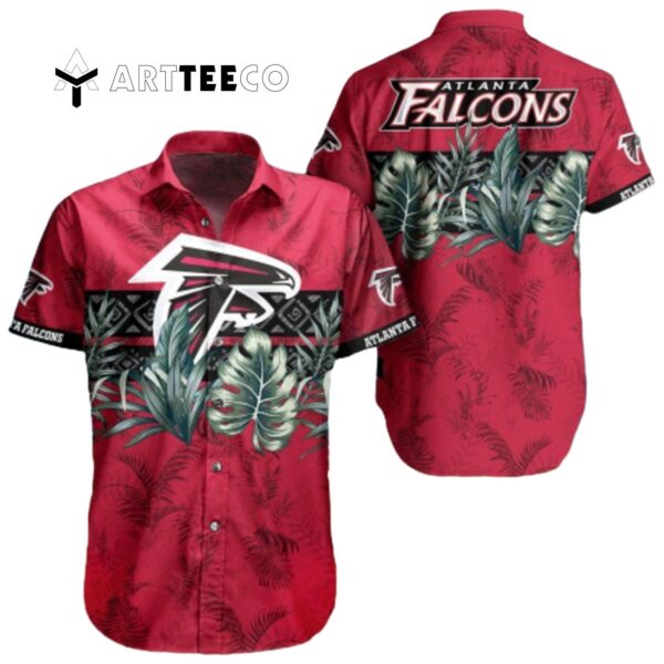 Atlanta Falcons Leaves Summer Pattern Hawaiian Shirt 1