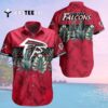 Atlanta Falcons Leaves Summer Pattern Hawaiian Shirt 2