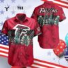 Atlanta Falcons Leaves Summer Pattern Hawaiian Shirt 4