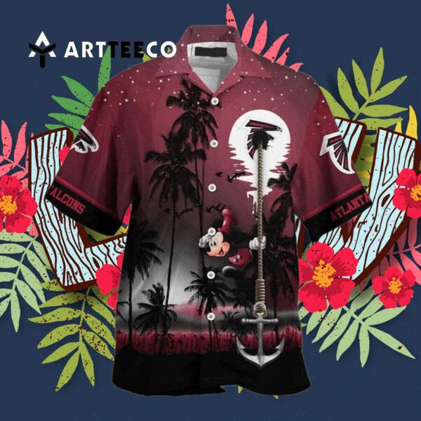Atlanta Falcons Mickey Mouse Funny Hawaiian Shirt 3