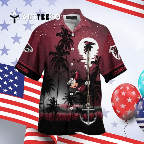 Atlanta Falcons Mickey Mouse Funny Hawaiian Shirt 4
