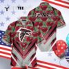 Atlanta Falcons Mountains And Trees Pattern Beach Hawaiian Shirt 4