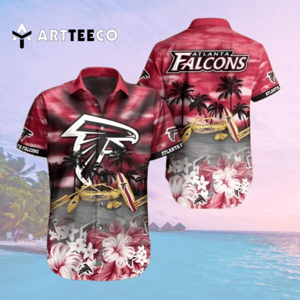 Atlanta Falcons Practical Beach Gift Hawaiian Shirt 2