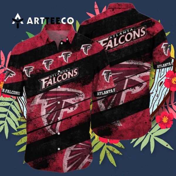 Atlanta Falcons Retro Summer Pattern Hawaiian Shirt 3