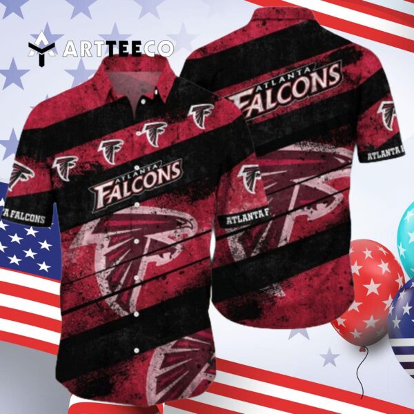 Atlanta Falcons Retro Summer Pattern Hawaiian Shirt 4