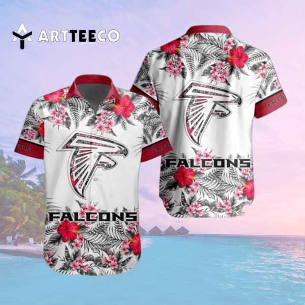 Atlanta Falcons Special Floral Tropical Team Spirit Hawaiian Shirt 2