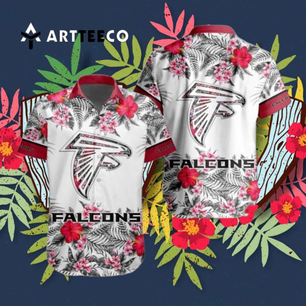 Atlanta Falcons Special Floral Tropical Team Spirit Hawaiian Shirt 3