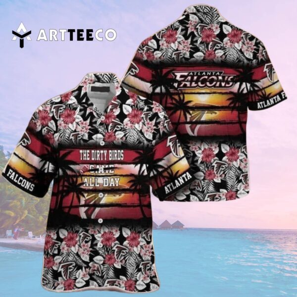 Atlanta Falcons The Dirty Birds Came All Day Hawaiian Shirt 2