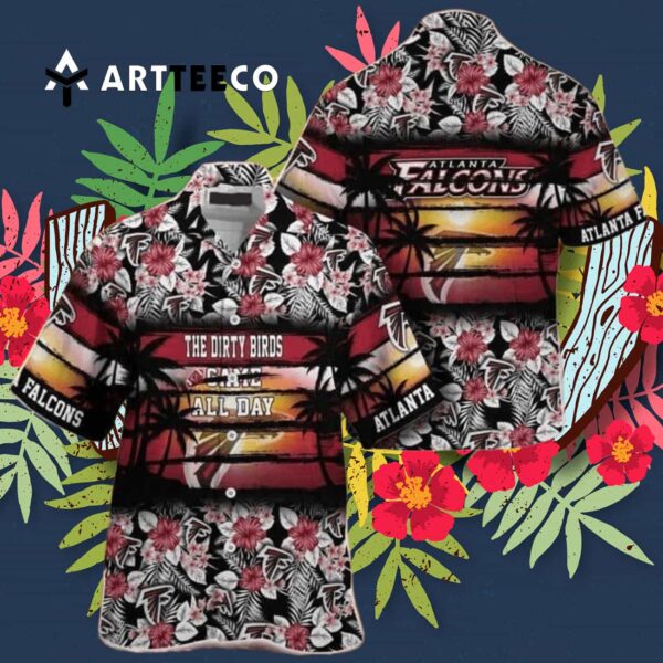 Atlanta Falcons The Dirty Birds Came All Day Hawaiian Shirt 3