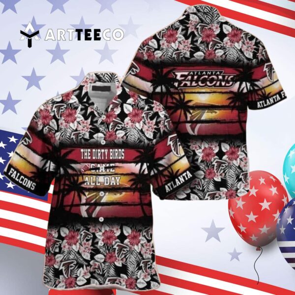 Atlanta Falcons The Dirty Birds Came All Day Hawaiian Shirt 4