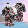 Atlanta Falcons Tropical Flower Beach Hawaiian Shirt 2