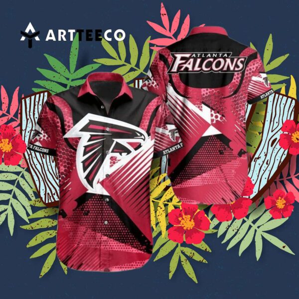 Atlanta Falcons Vacation Summer Pattern Hawaiian Shirt 3