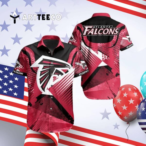 Atlanta Falcons Vacation Summer Pattern Hawaiian Shirt 4