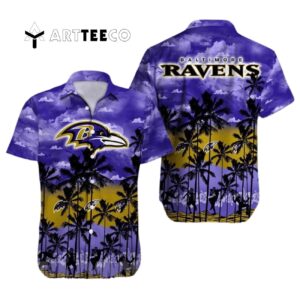 Baltimore Ravens Flower Summer Best Selling Hawaiian Shirt 1