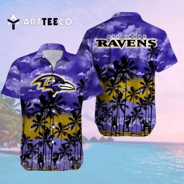 Baltimore Ravens Flower Summer Best Selling Hawaiian Shirt 2