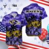 Baltimore Ravens Flower Summer Best Selling Hawaiian Shirt 4
