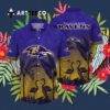 Baltimore Ravens Flower Summer Hawaiian Shirt 3
