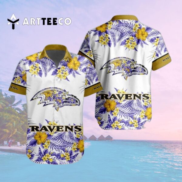 Baltimore Ravens Vintage Aloha Hawaiian Shirt 2