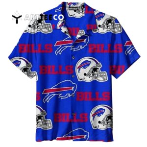 Buffalo Bills American Football Helmet Blue Hawaiian Shirt 1