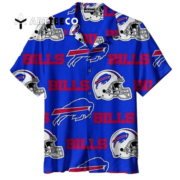 Buffalo Bills American Football Helmet Blue Hawaiian Shirt 1