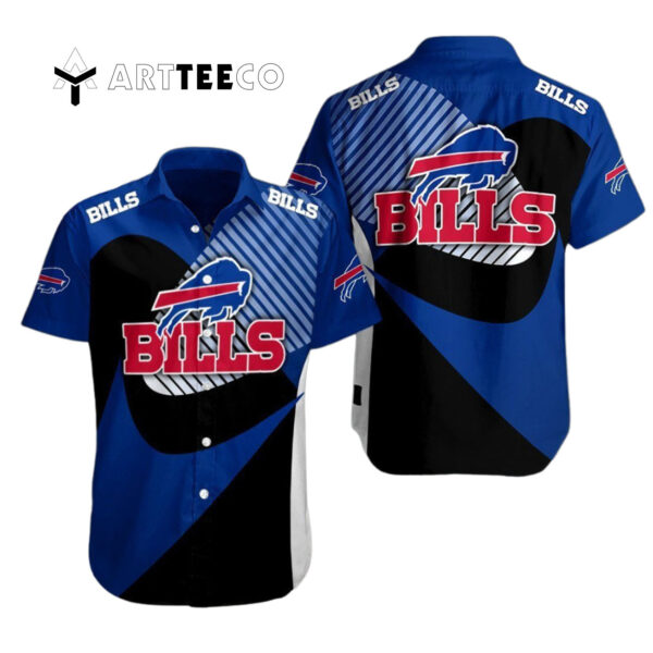 Buffalo Bills Black Blue And Red Pattern Hawaiian Shirt 1