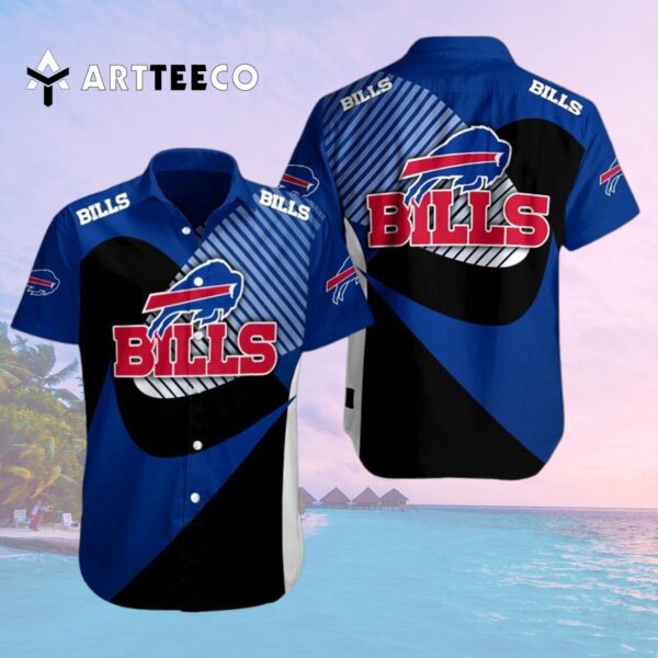 Buffalo Bills Black Blue And Red Pattern Hawaiian Shirt 2