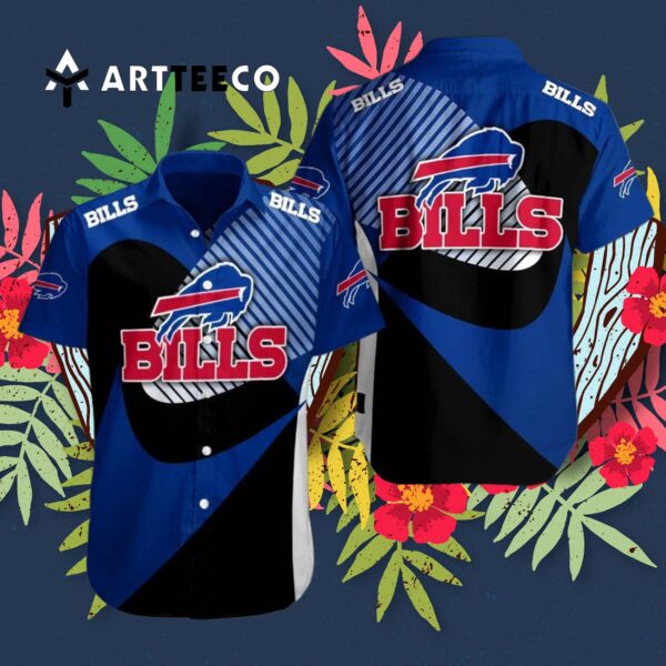 Buffalo Bills Black Blue And Red Pattern Hawaiian Shirt 3
