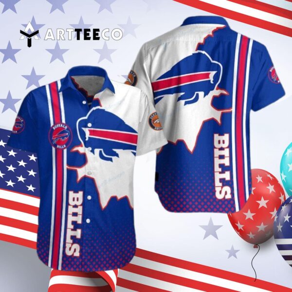 Buffalo Bills Colorful Mix Hawaiian Shirt 4
