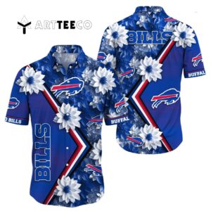Buffalo Bills Digital Flowers Aloha Hawaiian Shirt 1