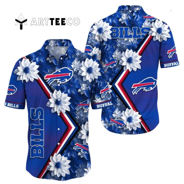 Buffalo Bills Digital Flowers Aloha Hawaiian Shirt 1