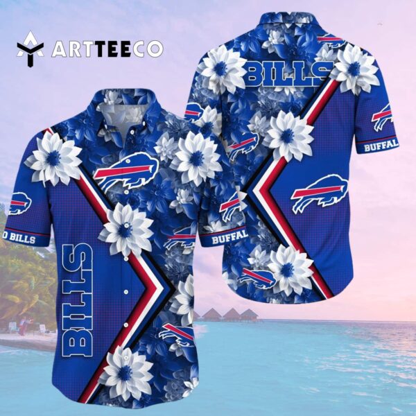 Buffalo Bills Digital Flowers Aloha Hawaiian Shirt 2