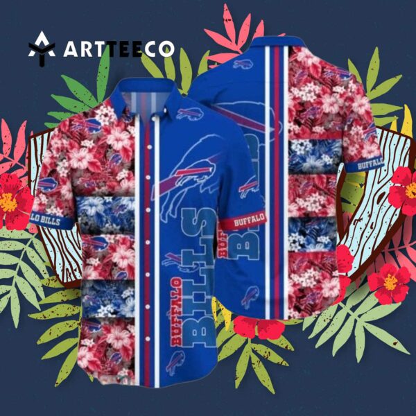 Buffalo Bills Flower Summer Hawaiian Shirt 3
