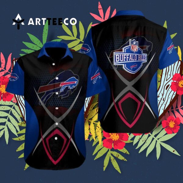 Buffalo Bills Football Art Logo Hawaiian Shirt 3