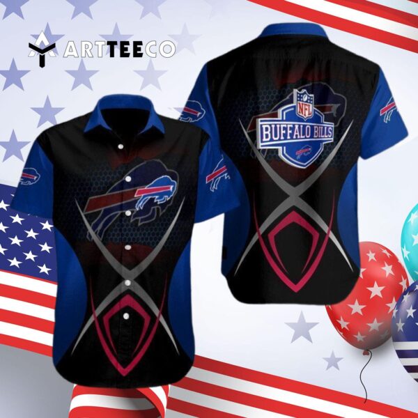 Buffalo Bills Football Art Logo Hawaiian Shirt 4