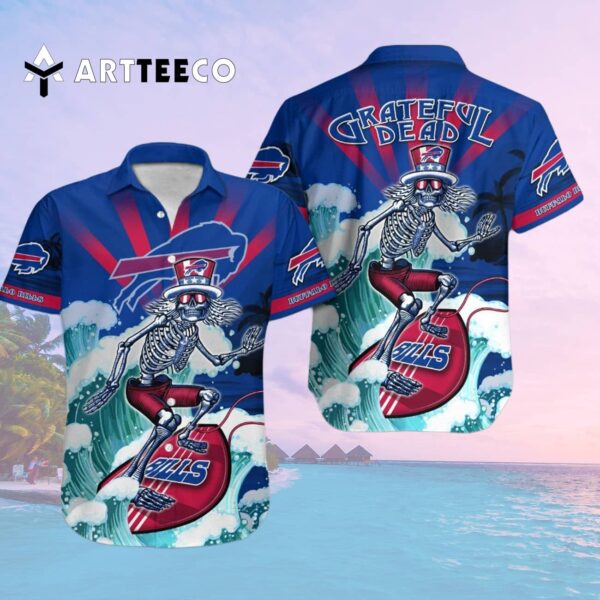Buffalo Bills Halloween Surf Hawaiian Shirt 2