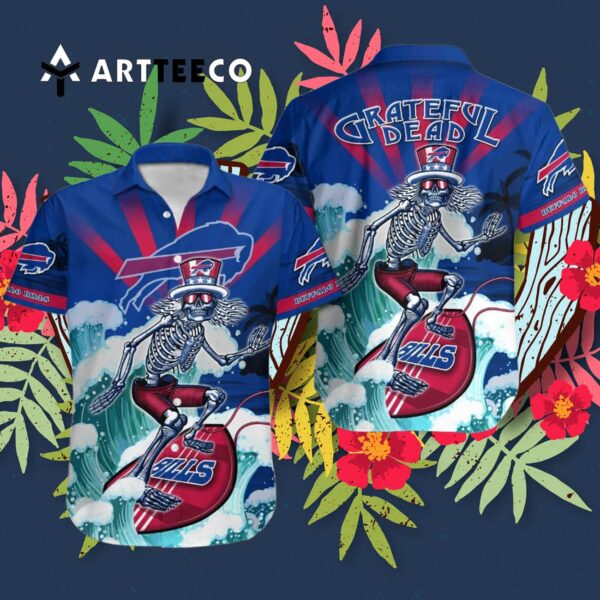 Buffalo Bills Halloween Surf Hawaiian Shirt 3